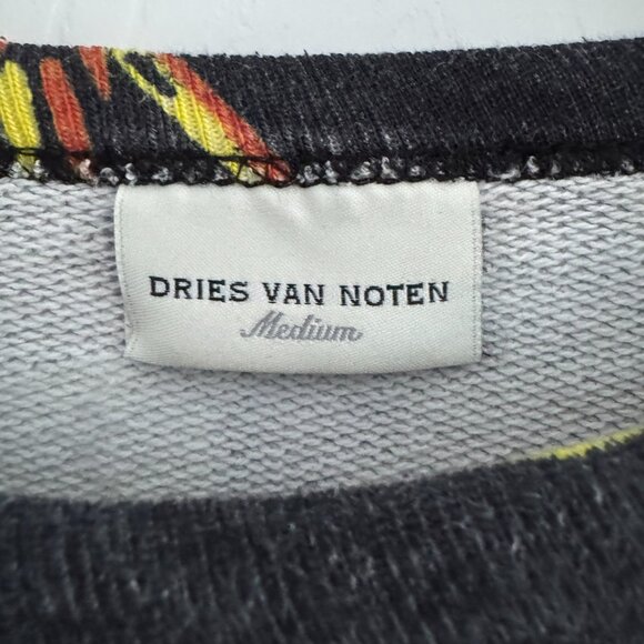 Dries Van Noten Helovi Print Sweatshirt in Multicolour, size Medium (fits M-XL) - Picture 5 of 9